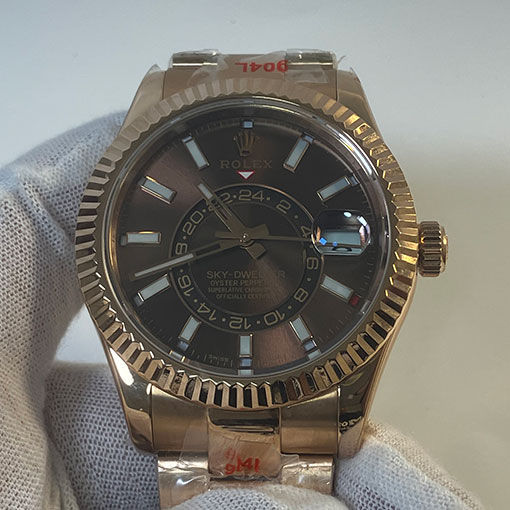 【42mm】高品質 ロレックスコピー326935 スカイドゥエラー 42mm チョコレート激安腕時計 
